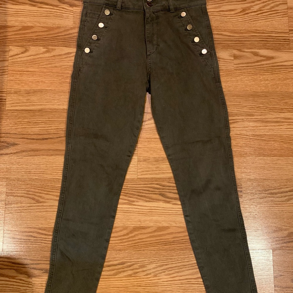 Joe's Jeans Dark Olive ankle length jeans, excellent condition